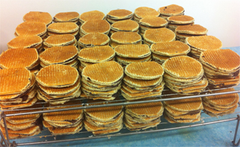 Gaufres en refroidissement